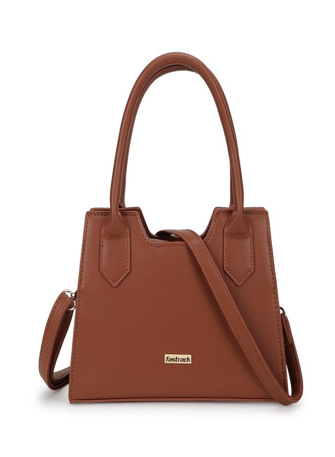 Fastrack PU Structured Solid Sling Bag for Women, Girls and Ladies | with Detachable Sling Straps | Premium PU Construction | Ladies Purse Handbag | Slings for Casual Carry - Image 1
